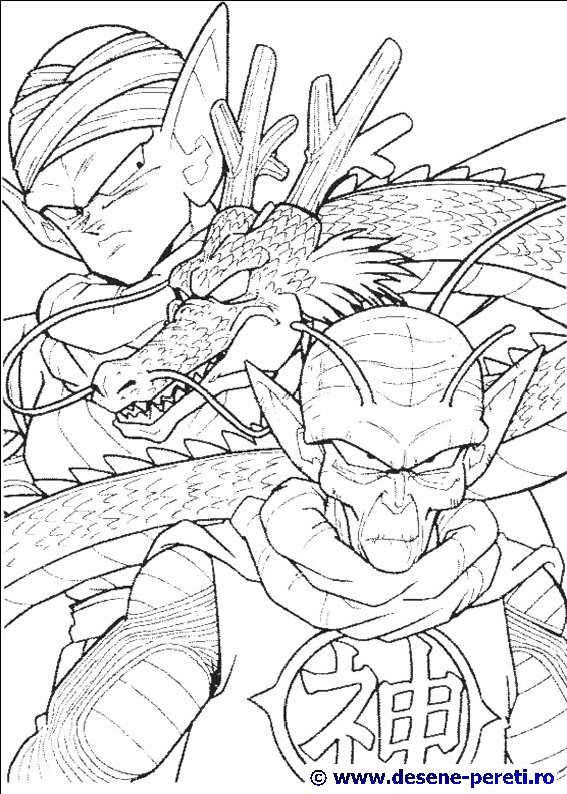 dragon ball z desene colorat